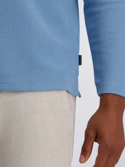 Pierre Cardin Herren Langarmshirt in hellblau