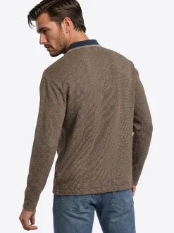 Pierre Cardin Herren Langarmshirt in braun