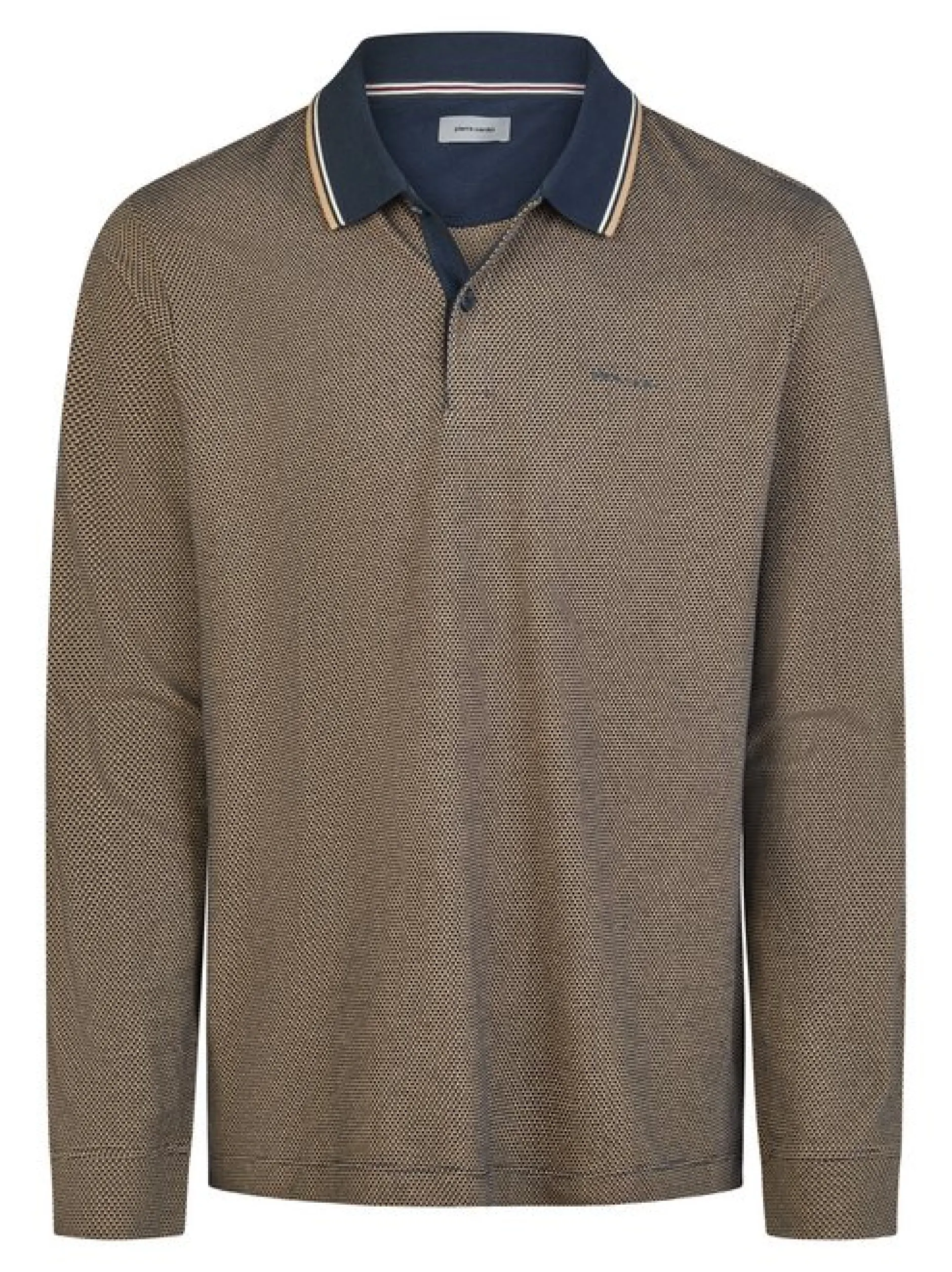 Pierre Cardin Herren Langarmshirt in braun
