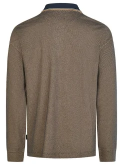 Pierre Cardin Herren Langarmshirt in braun
