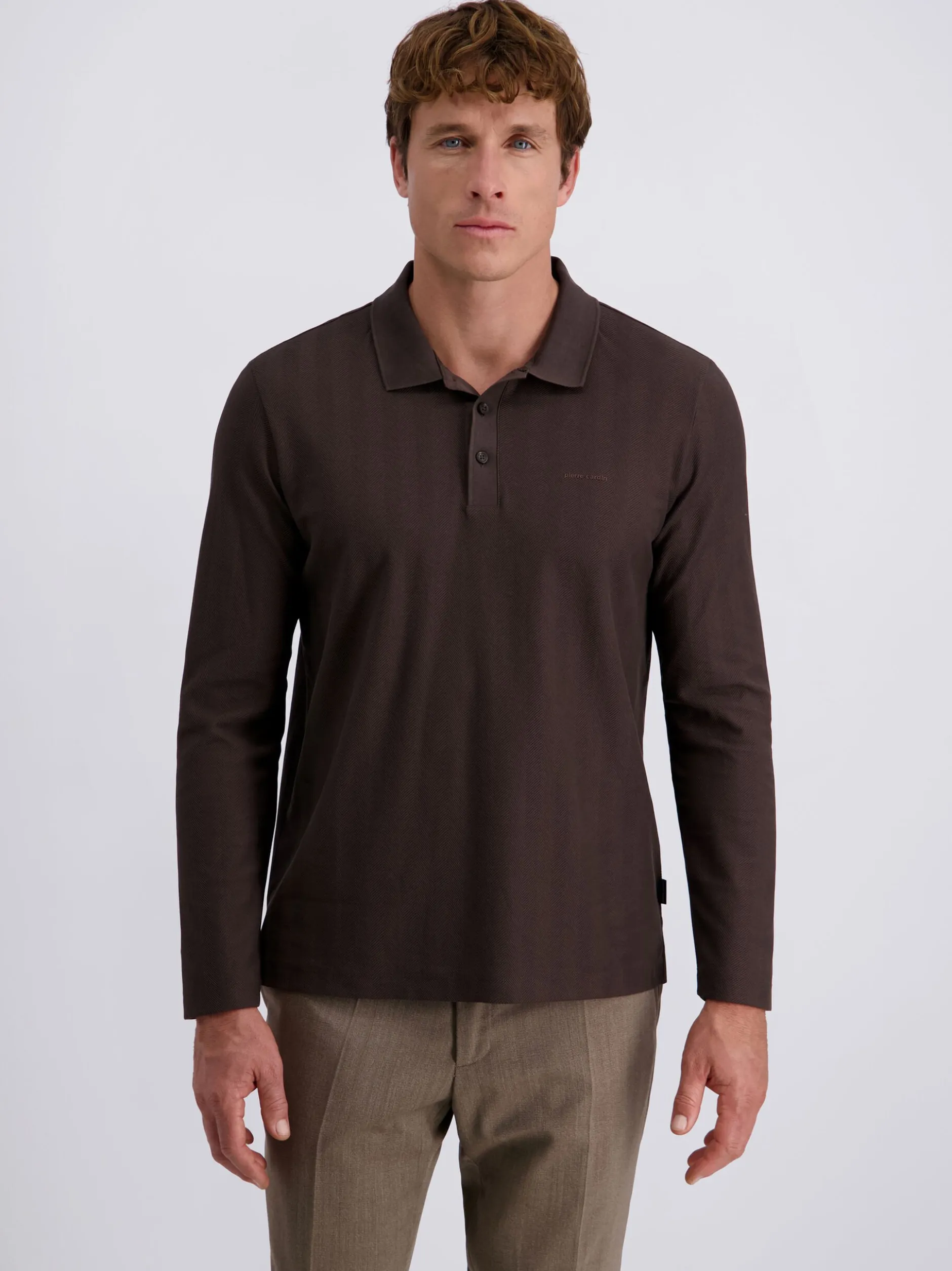 Pierre Cardin Herren Langarmshirt in beige