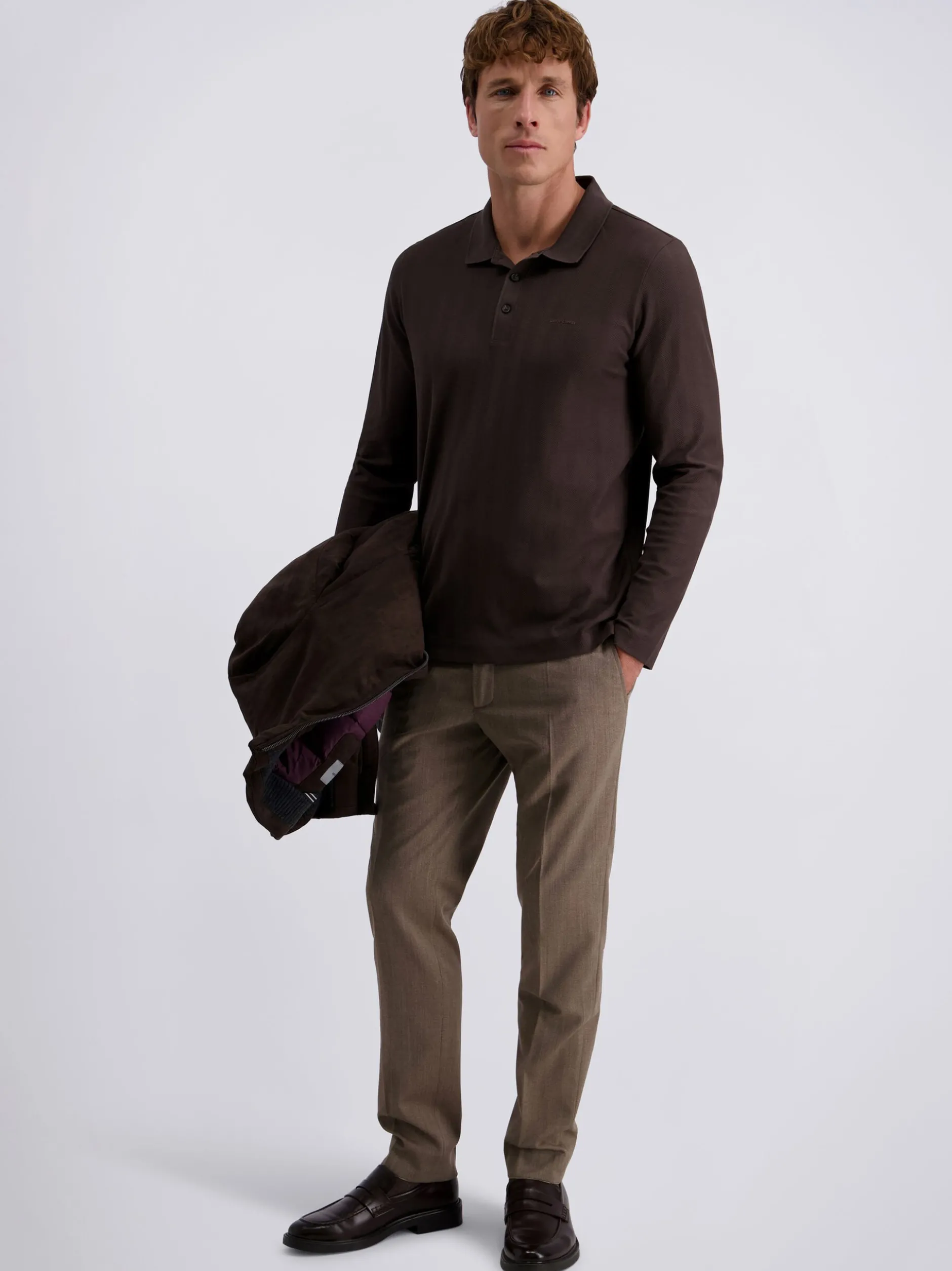 Pierre Cardin Herren Langarmshirt in beige