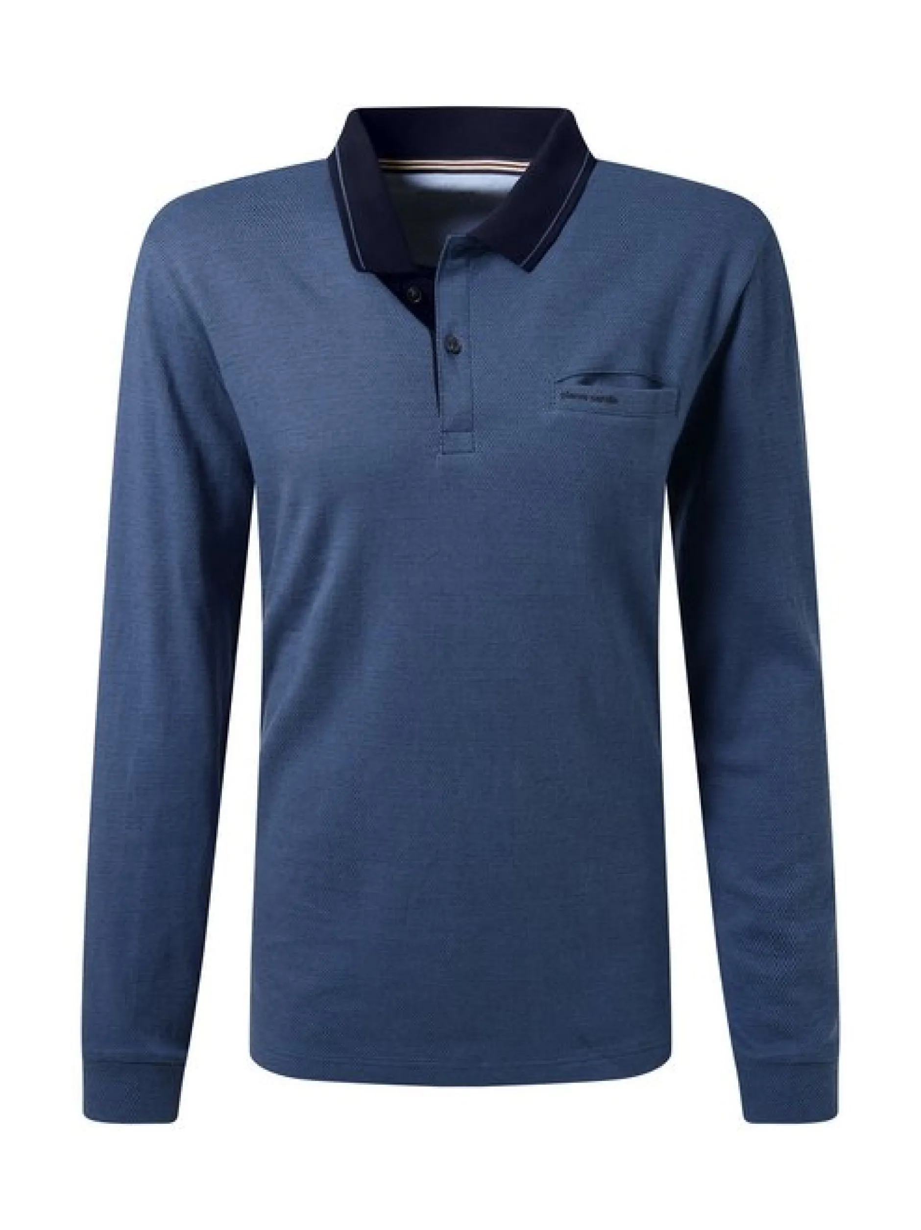 Pierre Cardin Herren Langarmshirt in blau