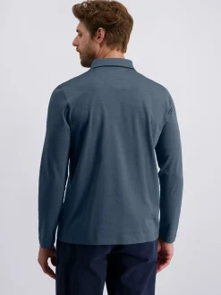 Pierre Cardin Herren Langarmshirt in blau