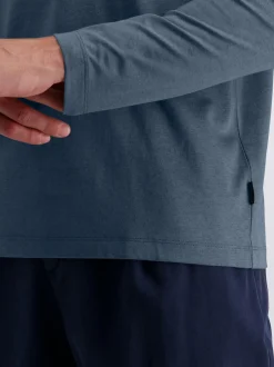Pierre Cardin Herren Langarmshirt in blau