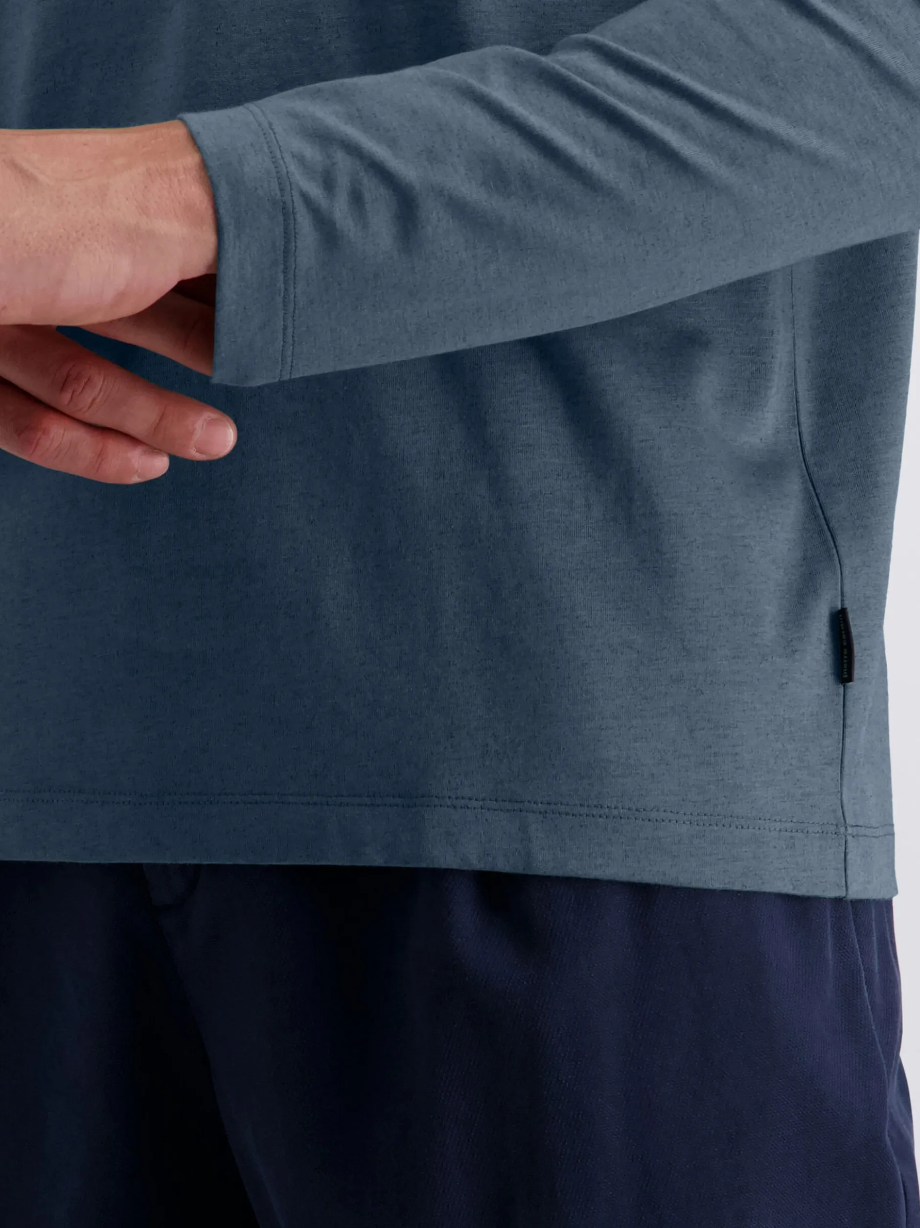 Pierre Cardin Herren Langarmshirt in blau