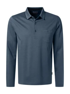 Pierre Cardin Herren Langarmshirt in blau