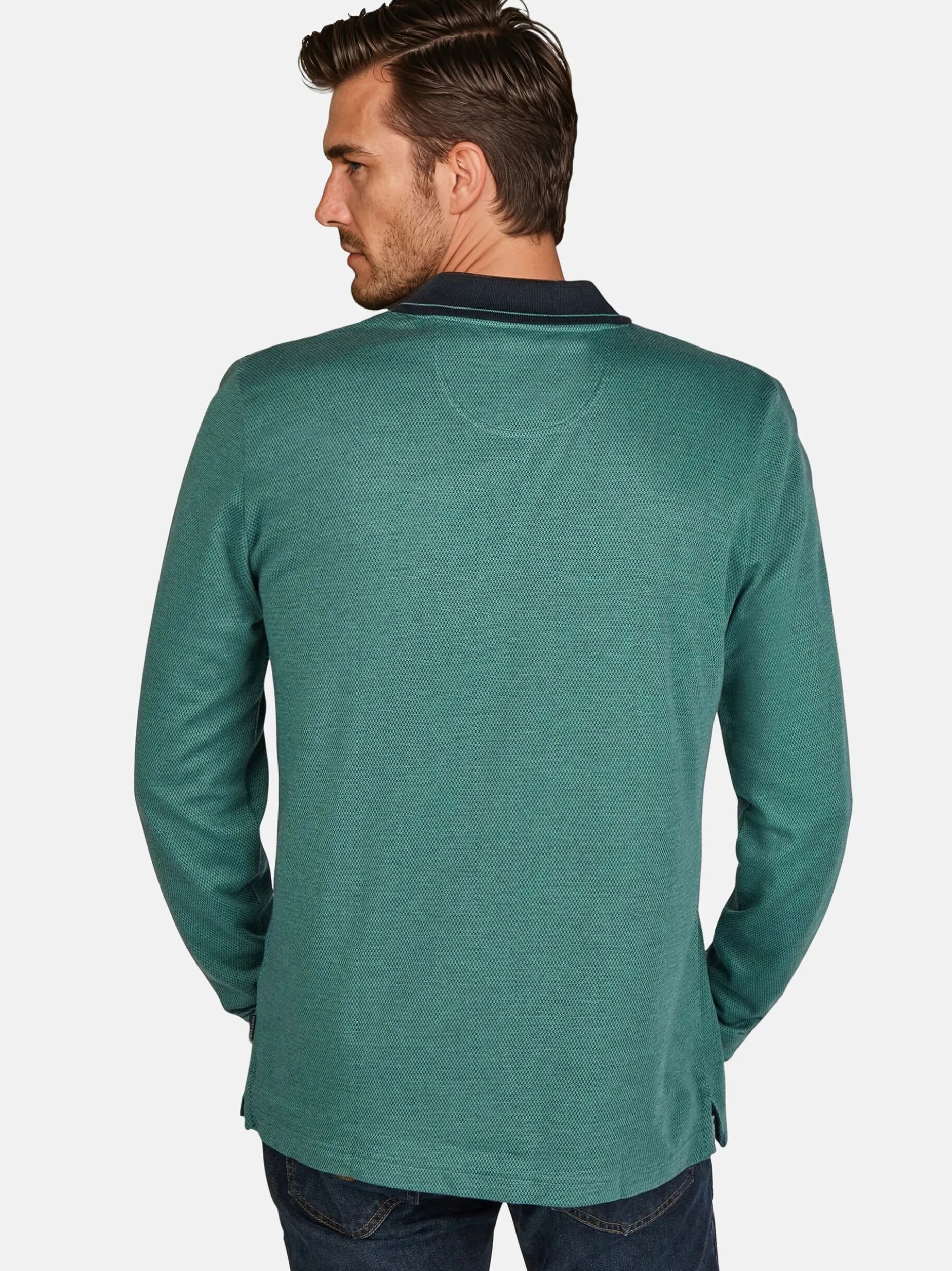 Pierre Cardin Herren Langarmshirt in grün