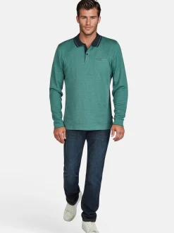 Pierre Cardin Herren Langarmshirt in grün