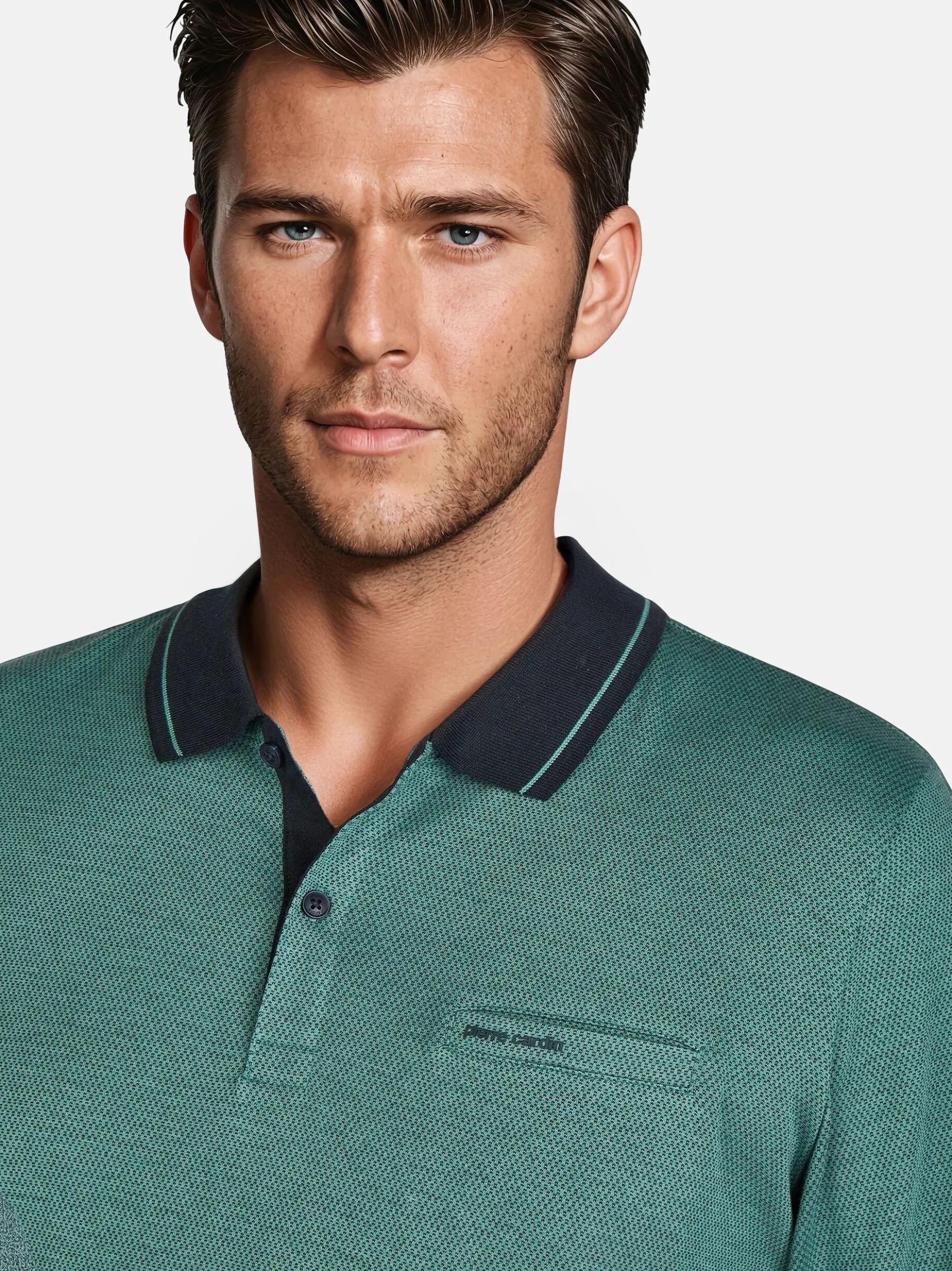 Pierre Cardin Herren Langarmshirt in grün