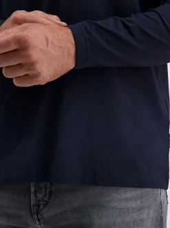 Pierre Cardin Herren Langarmshirt in blau