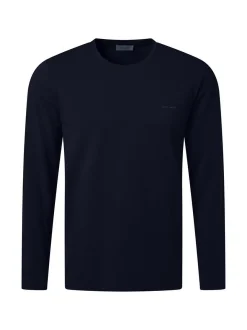 Pierre Cardin Herren Langarmshirt in blau