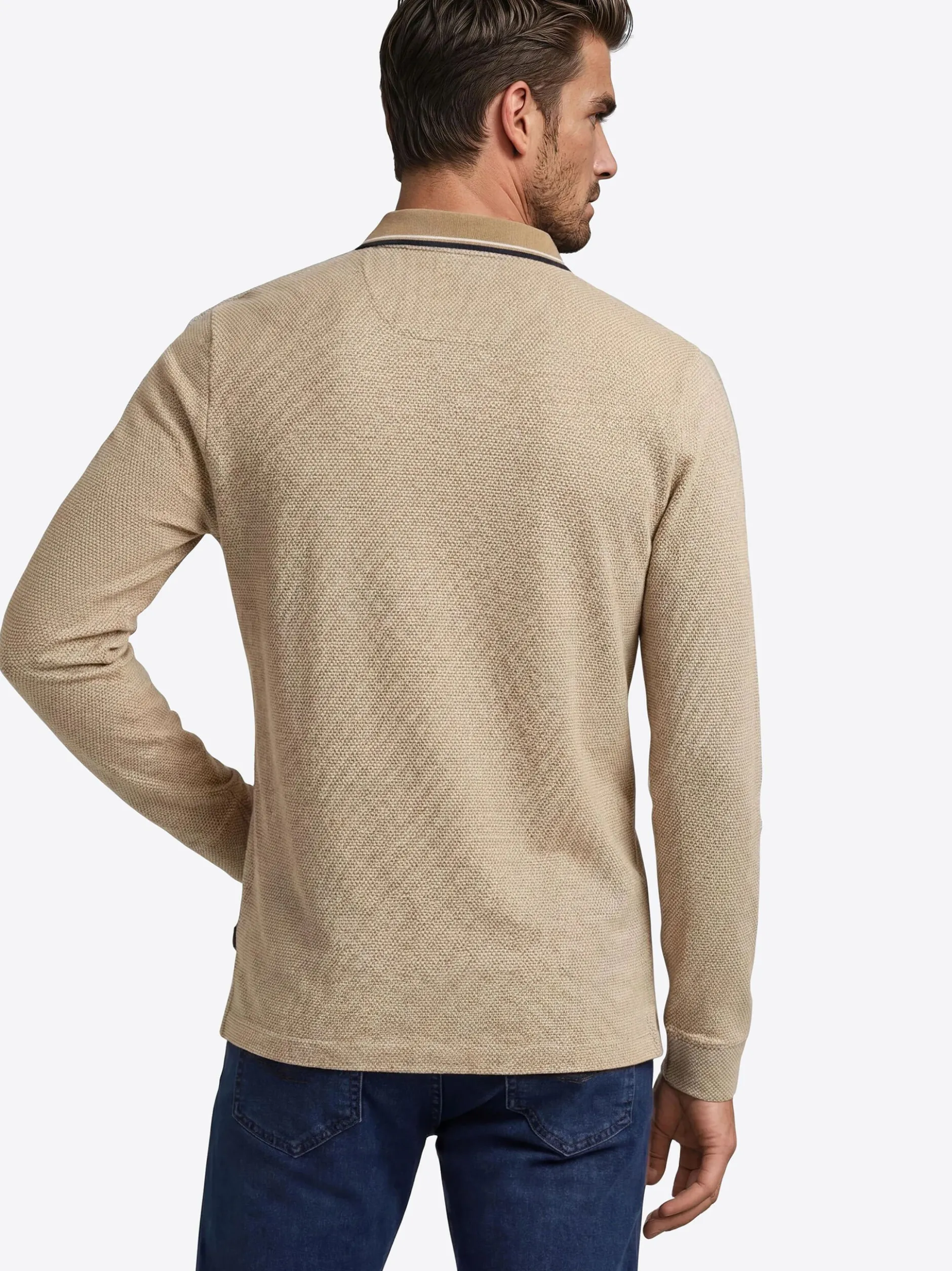 Pierre Cardin Herren Langarmshirt in beige