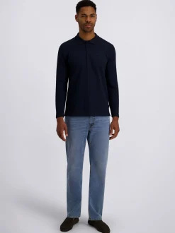 Pierre Cardin Herren Langarmshirt in blau