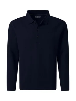 Pierre Cardin Herren Langarmshirt in blau