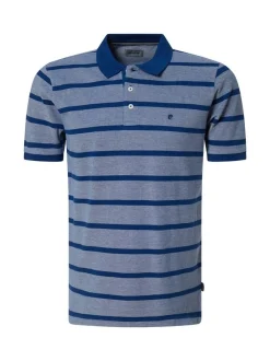 Pierre Cardin Herren Polo-Shirt in blau - Ärmel: kurzarm