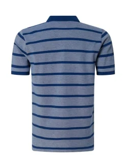 Pierre Cardin Herren Polo-Shirt in blau - Ärmel: kurzarm
