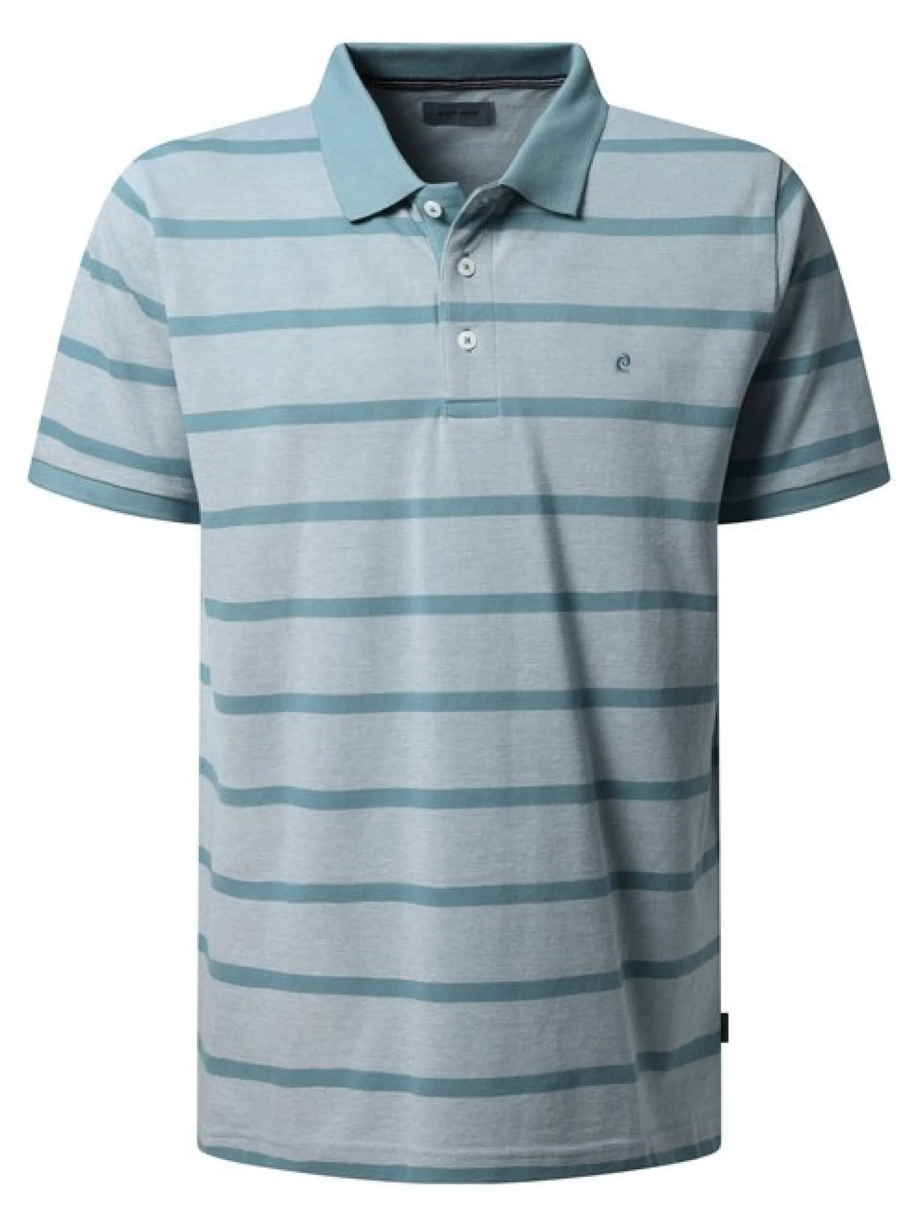 Pierre Cardin Herren Polo-Shirt in grau - Ärmel: kurzarm