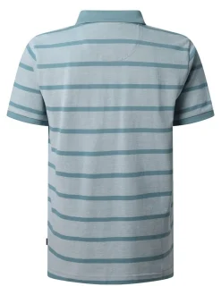 Pierre Cardin Herren Polo-Shirt in grau - Ärmel: kurzarm