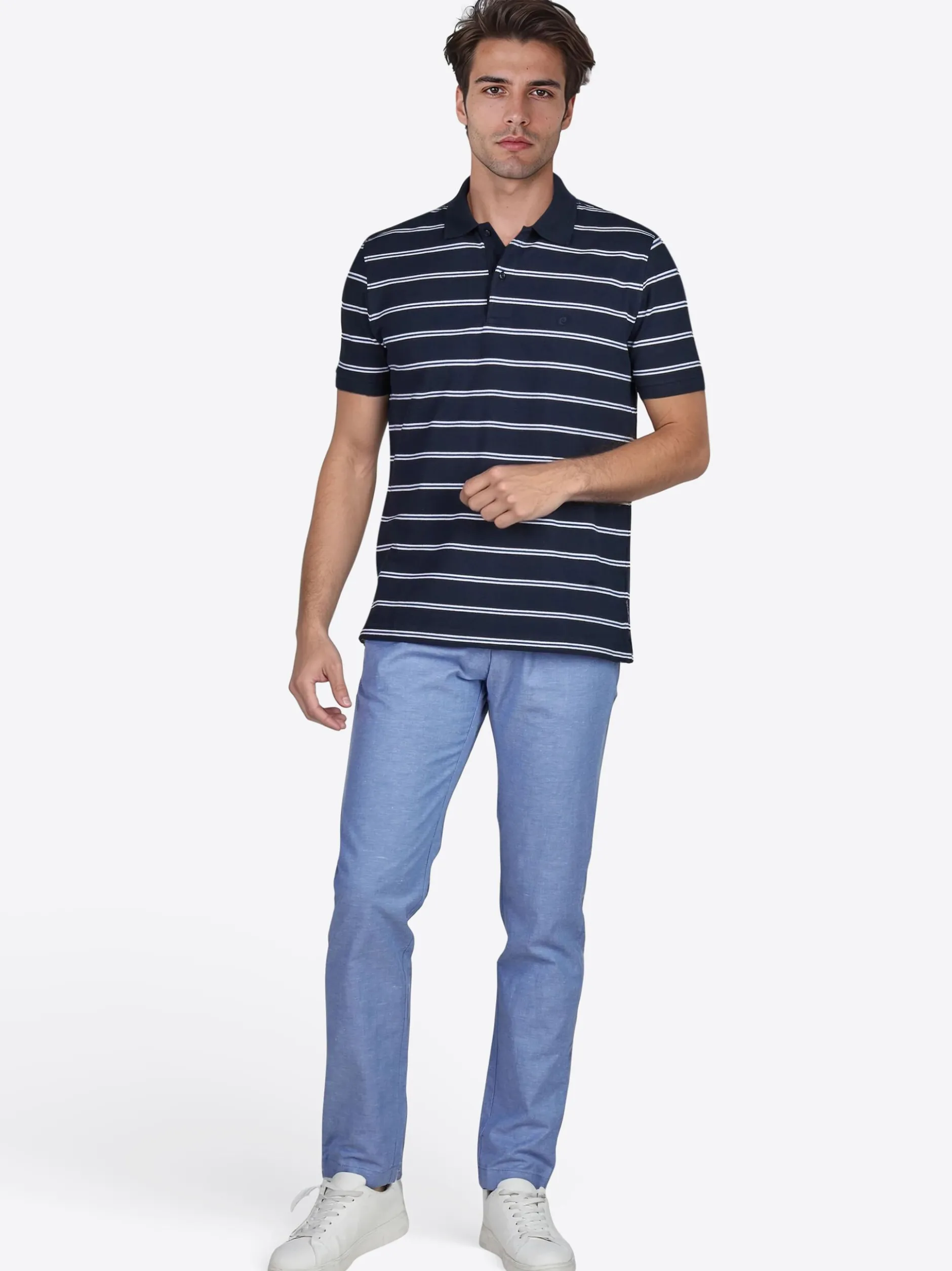 Pierre Cardin Herren Polo-Shirt in grün - Ärmel: kurzarm
