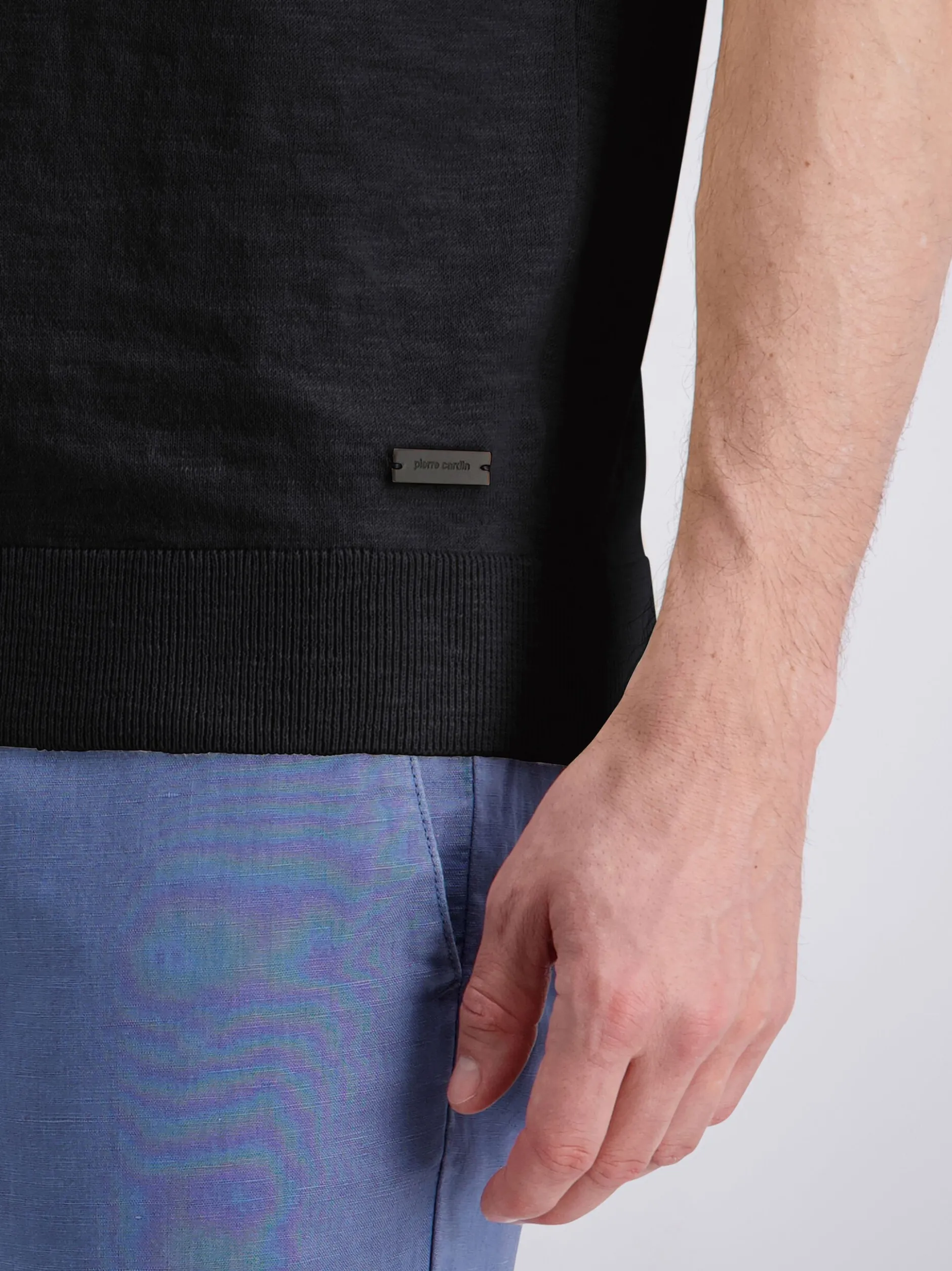 Pierre Cardin Herren Poloshirt in blau - Ärmel: kurzarm