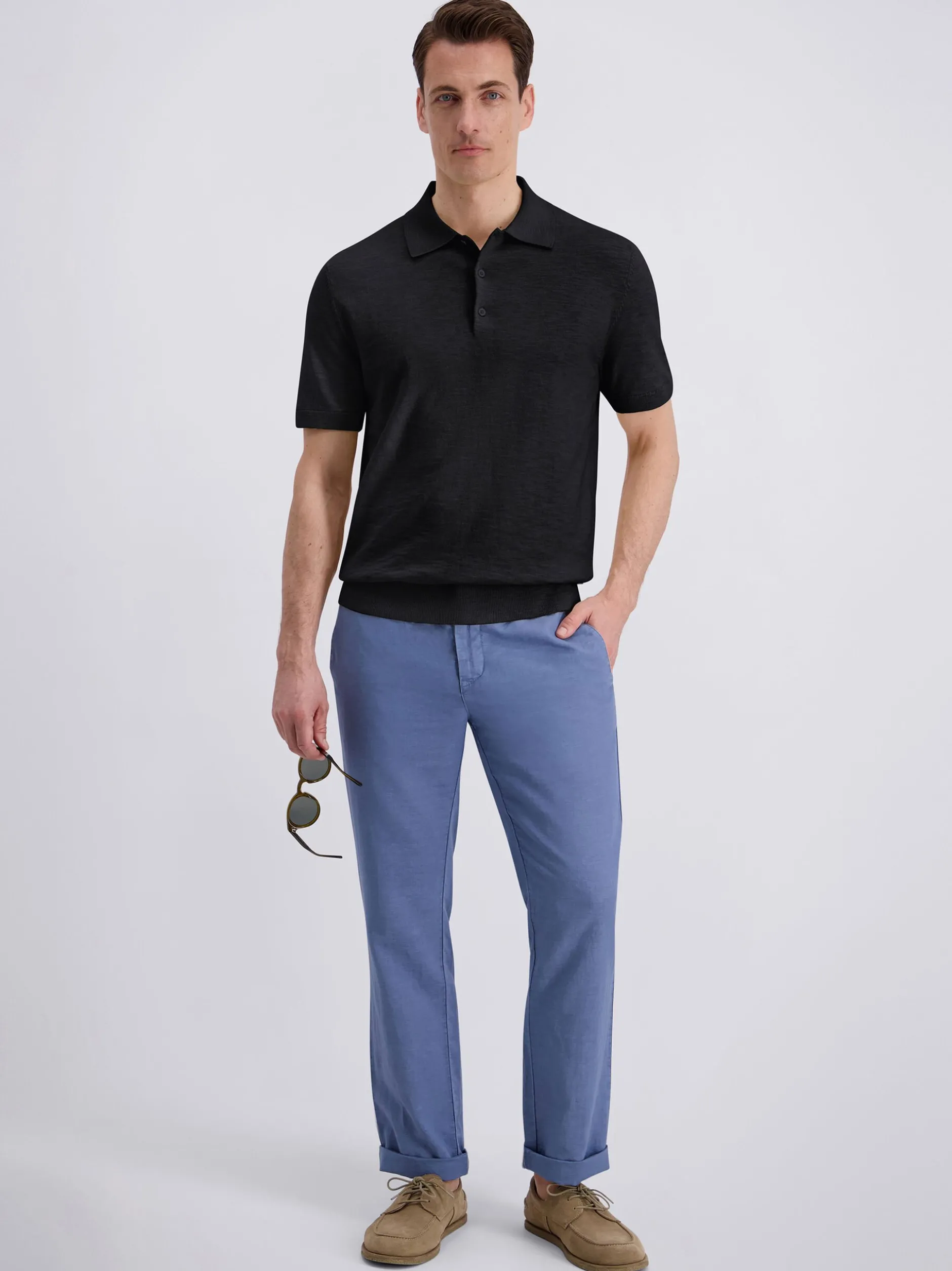 Pierre Cardin Herren Poloshirt in blau - Ärmel: kurzarm