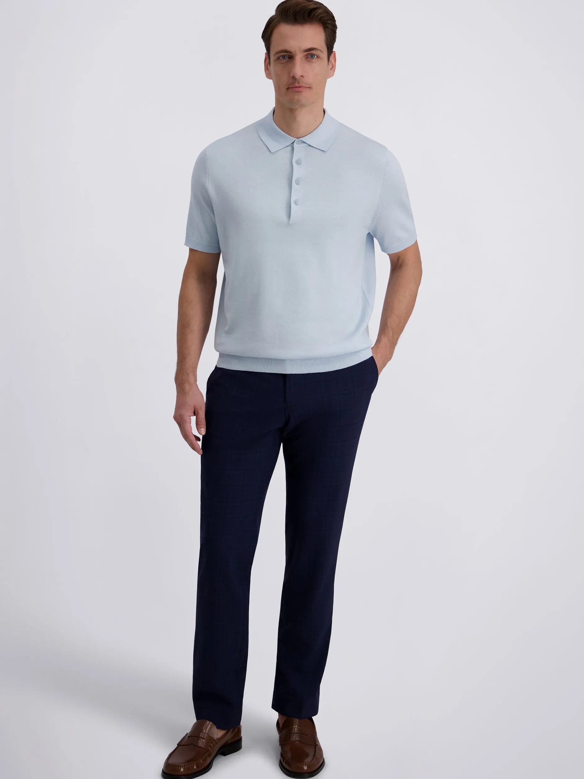 Pierre Cardin Herren Poloshirt in hellblau
