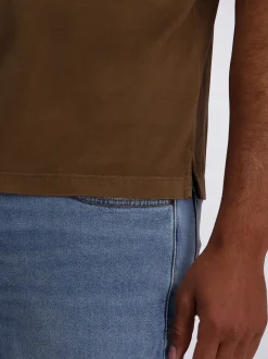 Pierre Cardin Herren Poloshirt in braun - Ärmel: kurzarm