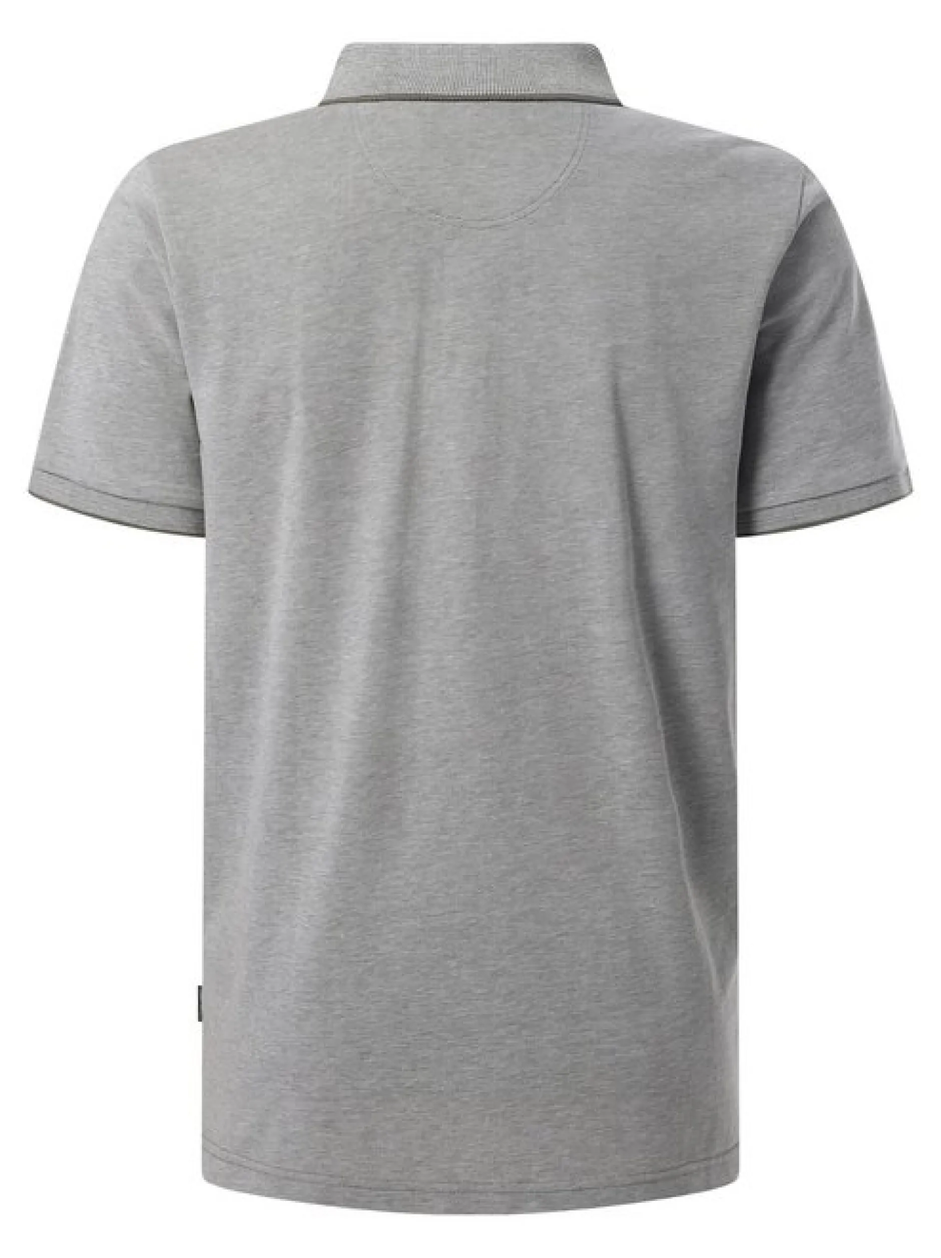 Pierre Cardin Herren Polo-Shirt in grau - Ärmel: kurzarm