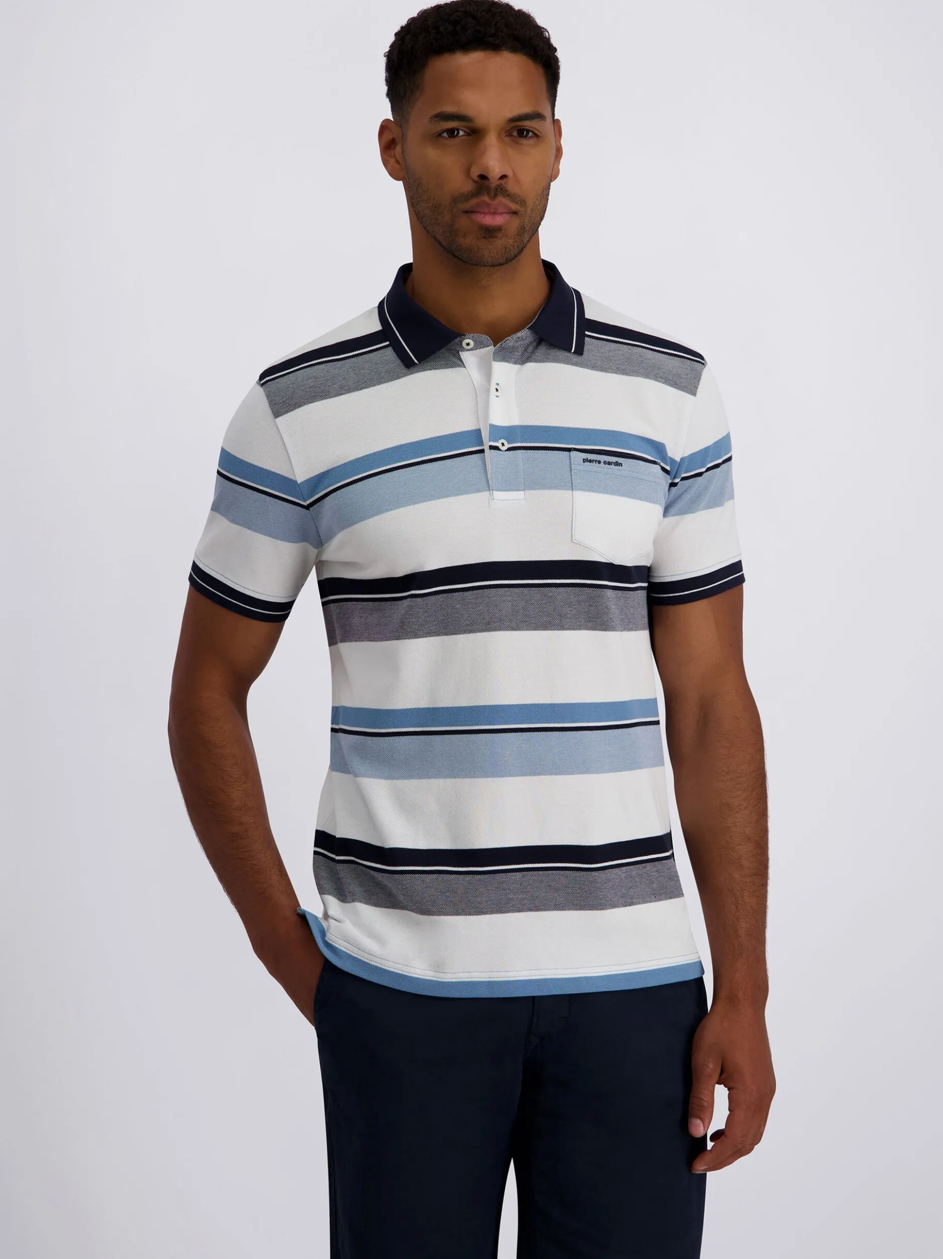 Pierre Cardin Herren Poloshirt in mehrfarbig