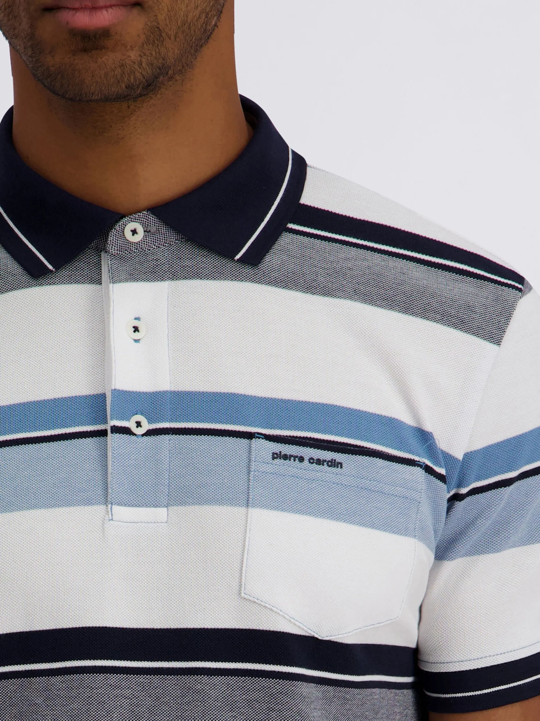 Pierre Cardin Herren Poloshirt in mehrfarbig