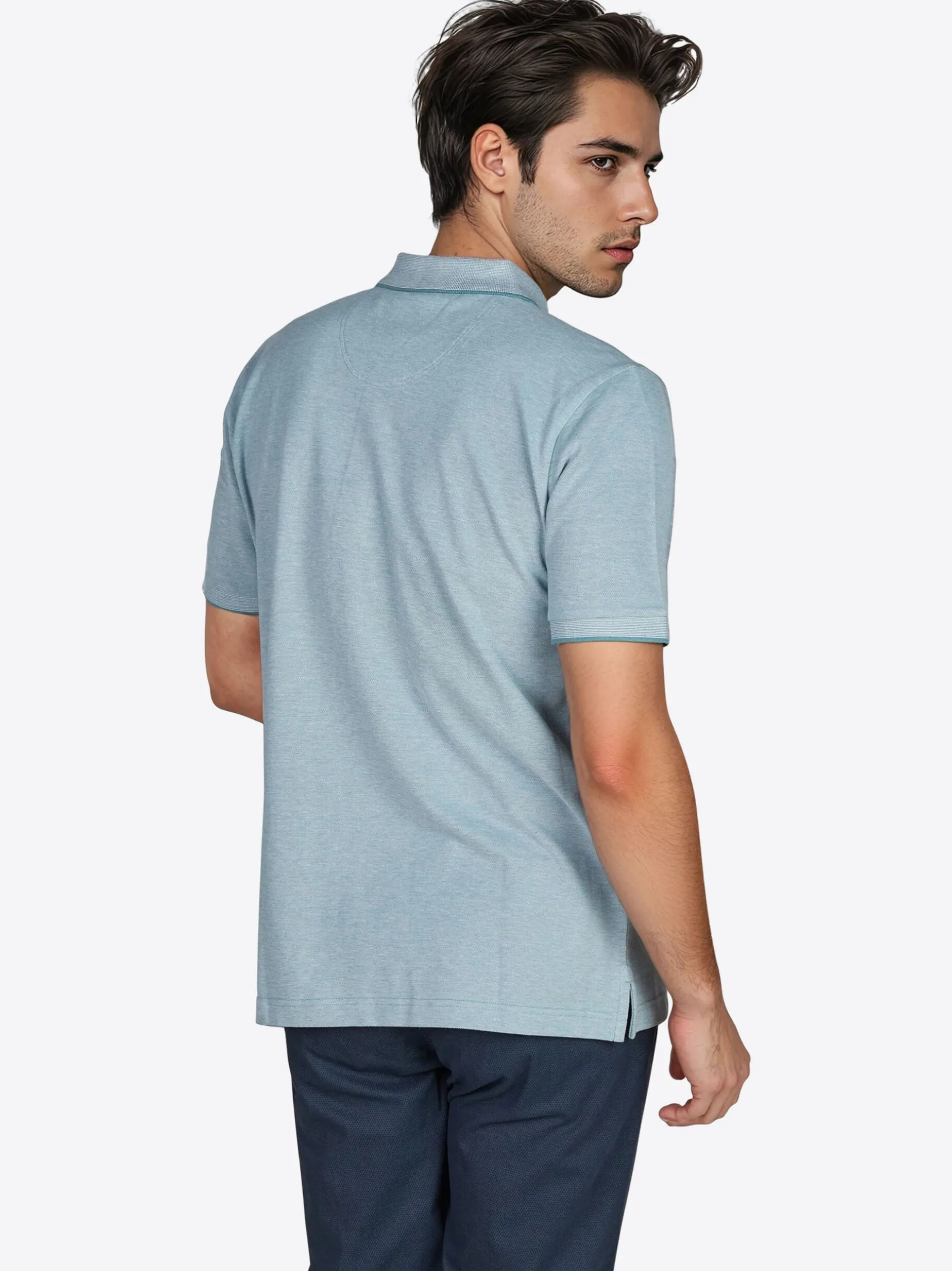 Pierre Cardin Herren Polo-Shirt in mint - Ärmel: kurzarm