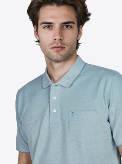 Pierre Cardin Herren Polo-Shirt in mint - Ärmel: kurzarm