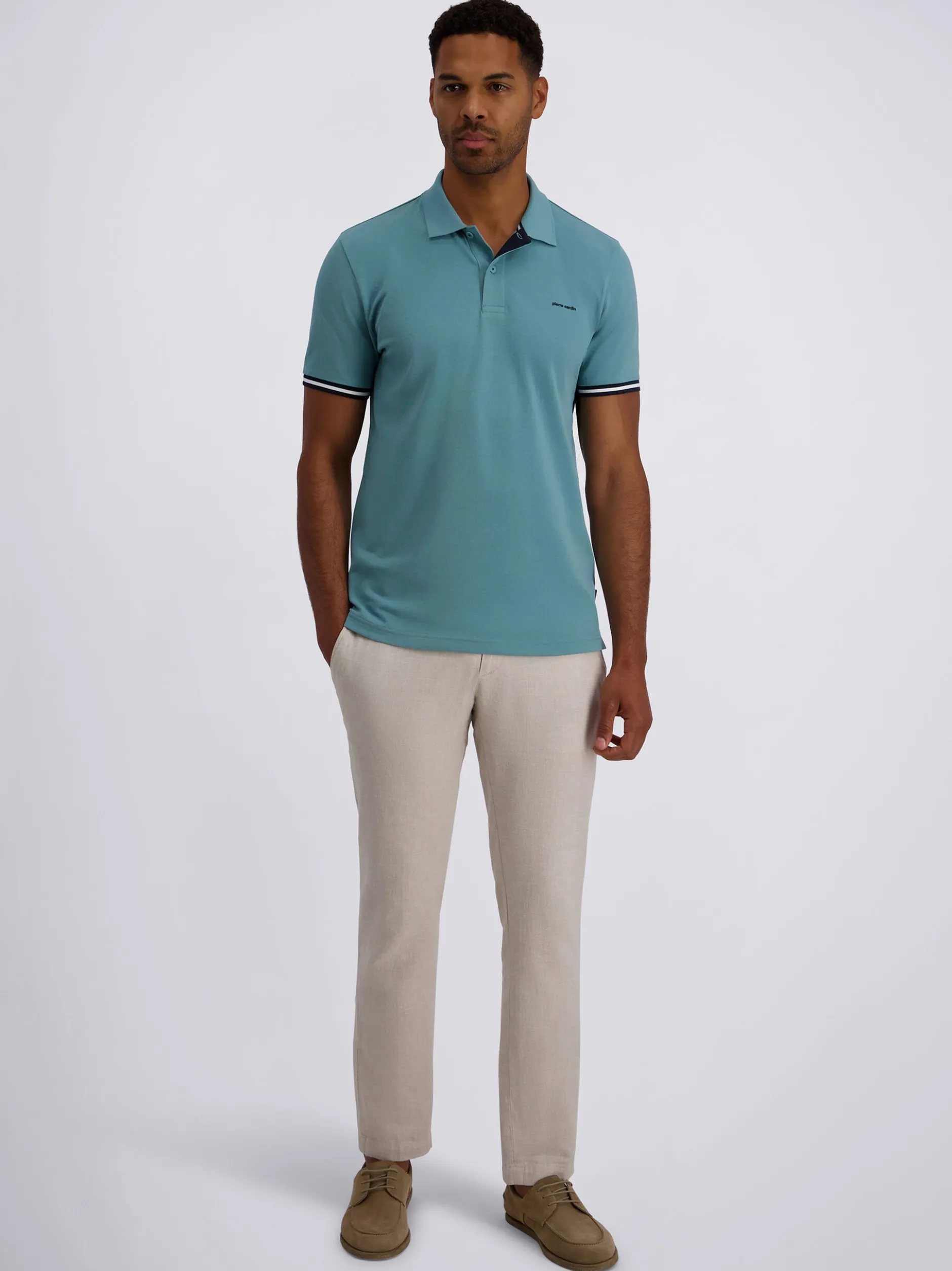 Pierre Cardin Herren Poloshirt in hellblau