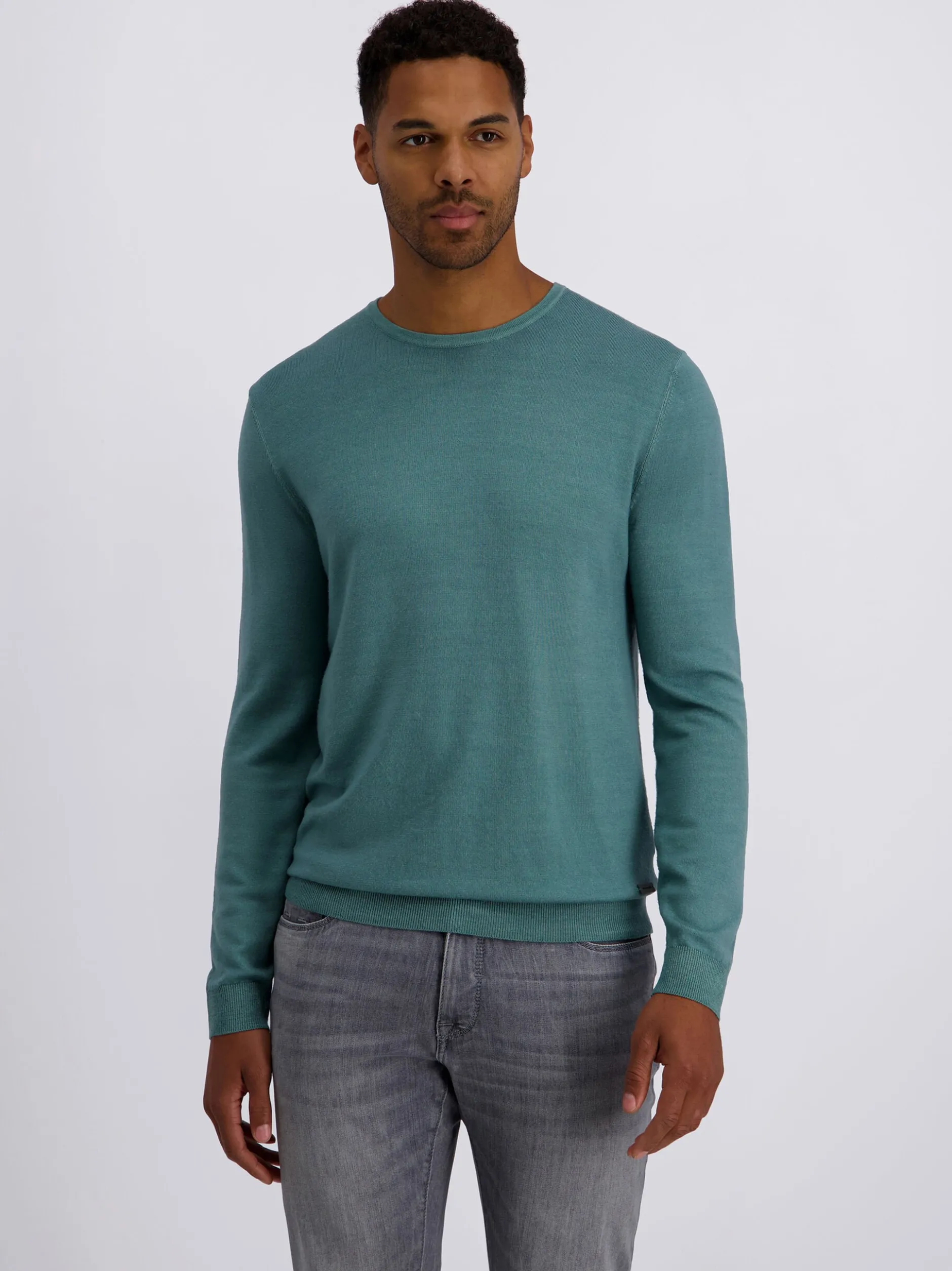 Pierre Cardin Herren Pullover in petrol - Ärmel: langarm