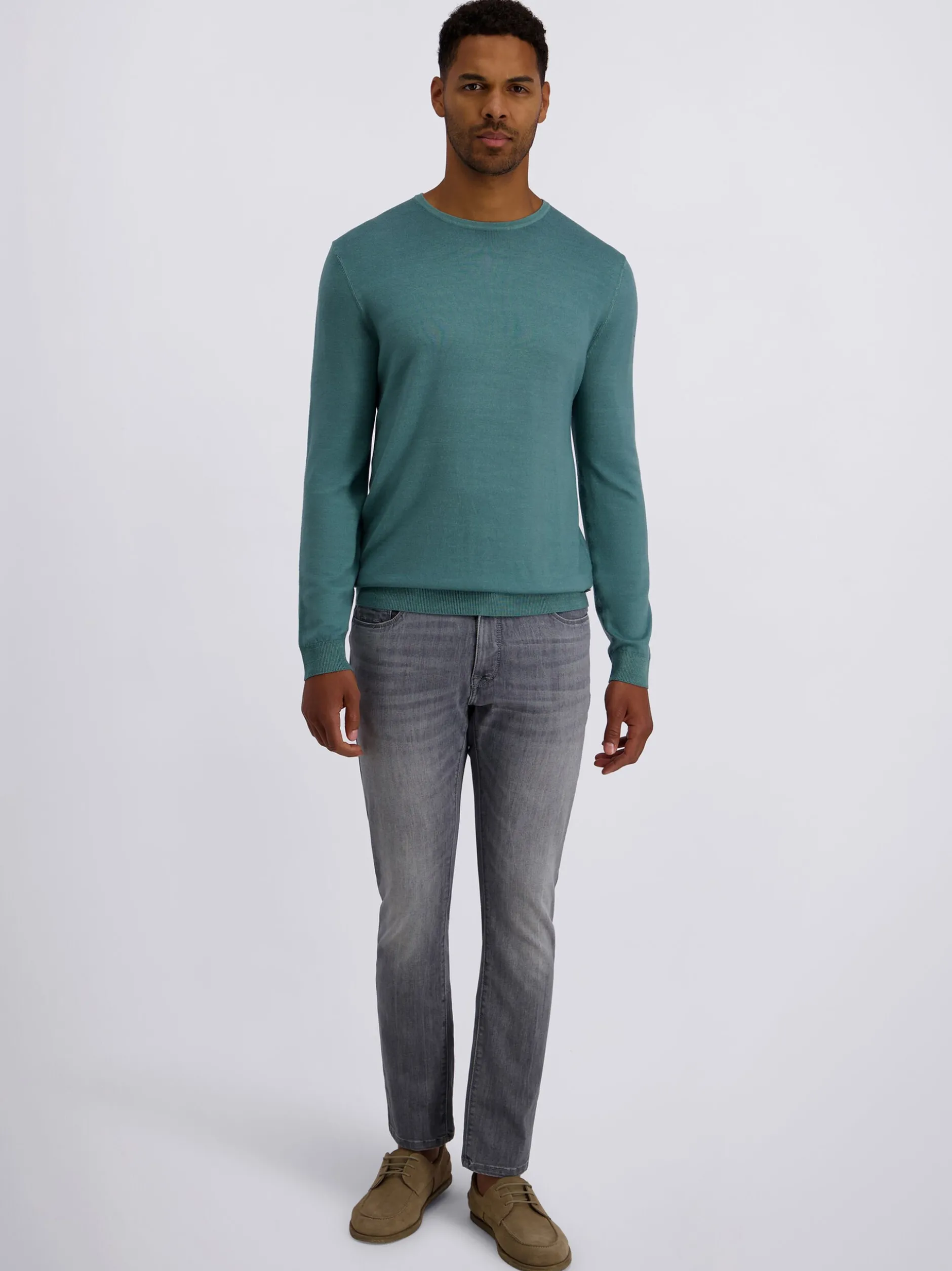 Pierre Cardin Herren Pullover in petrol - Ärmel: langarm