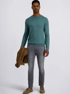 Pierre Cardin Herren Pullover in petrol - Ärmel: langarm