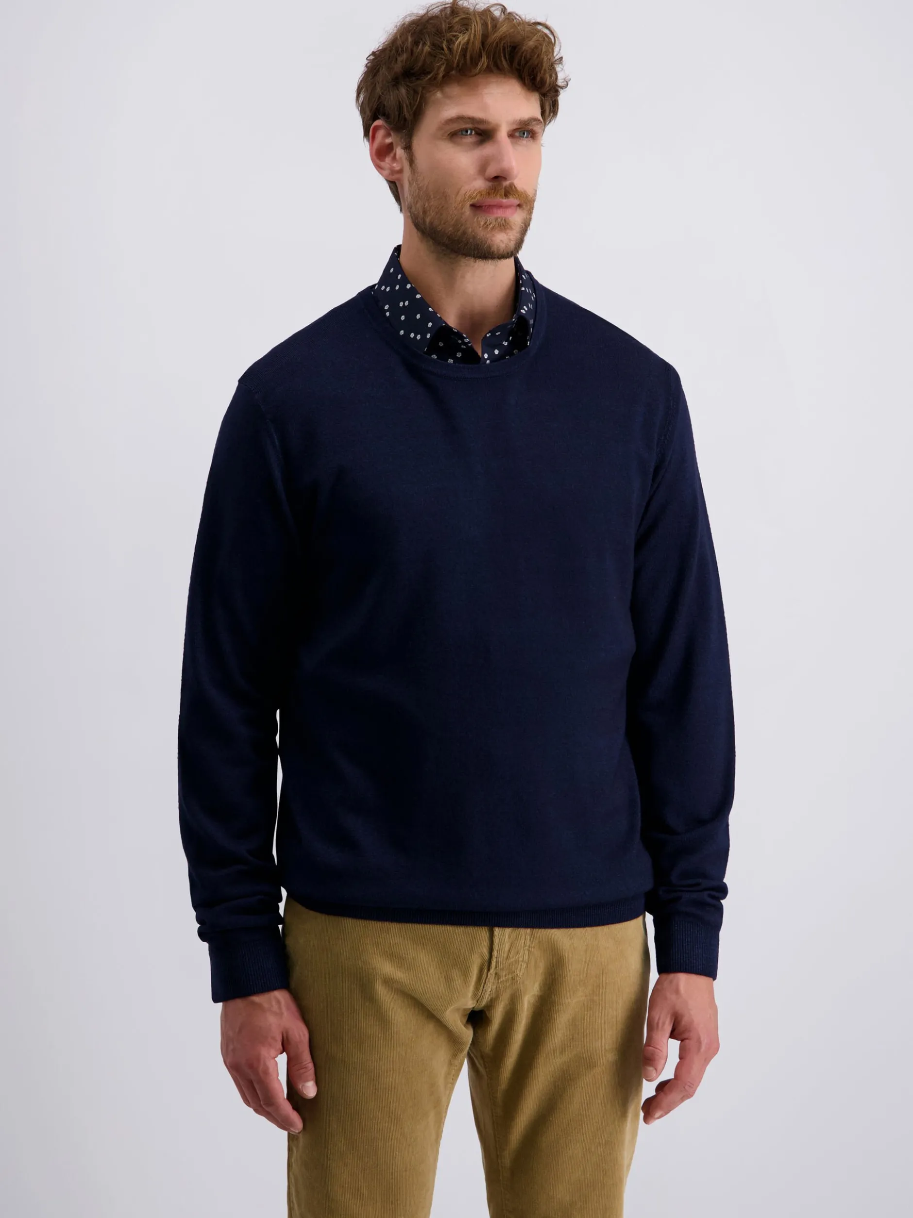 Pierre Cardin Herren Pullover in blau - Ärmel: langarm