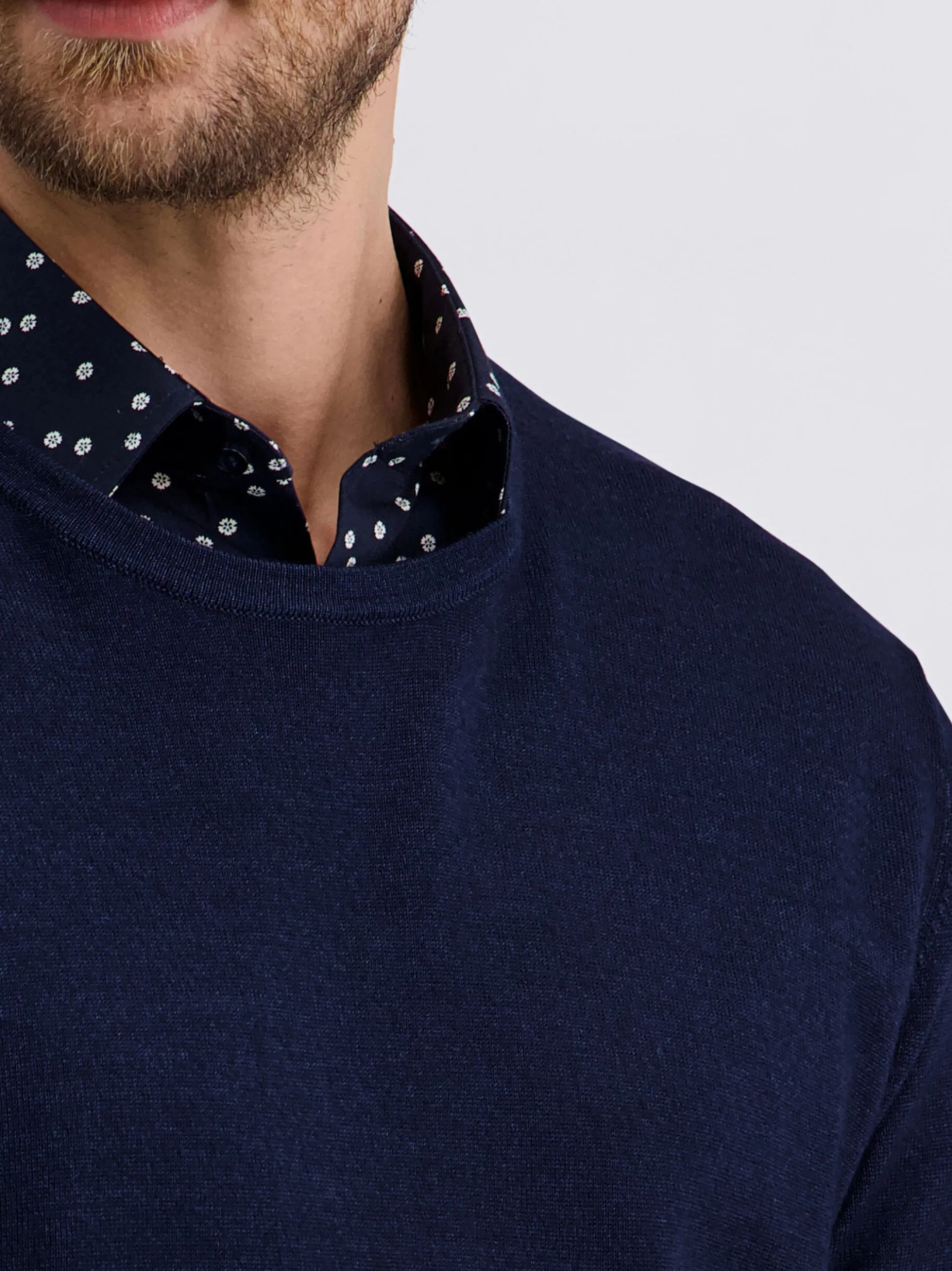 Pierre Cardin Herren Pullover in blau - Ärmel: langarm