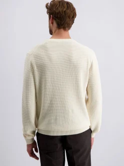 Pierre Cardin Herren Pullover in ecru - Ärmel: langarm