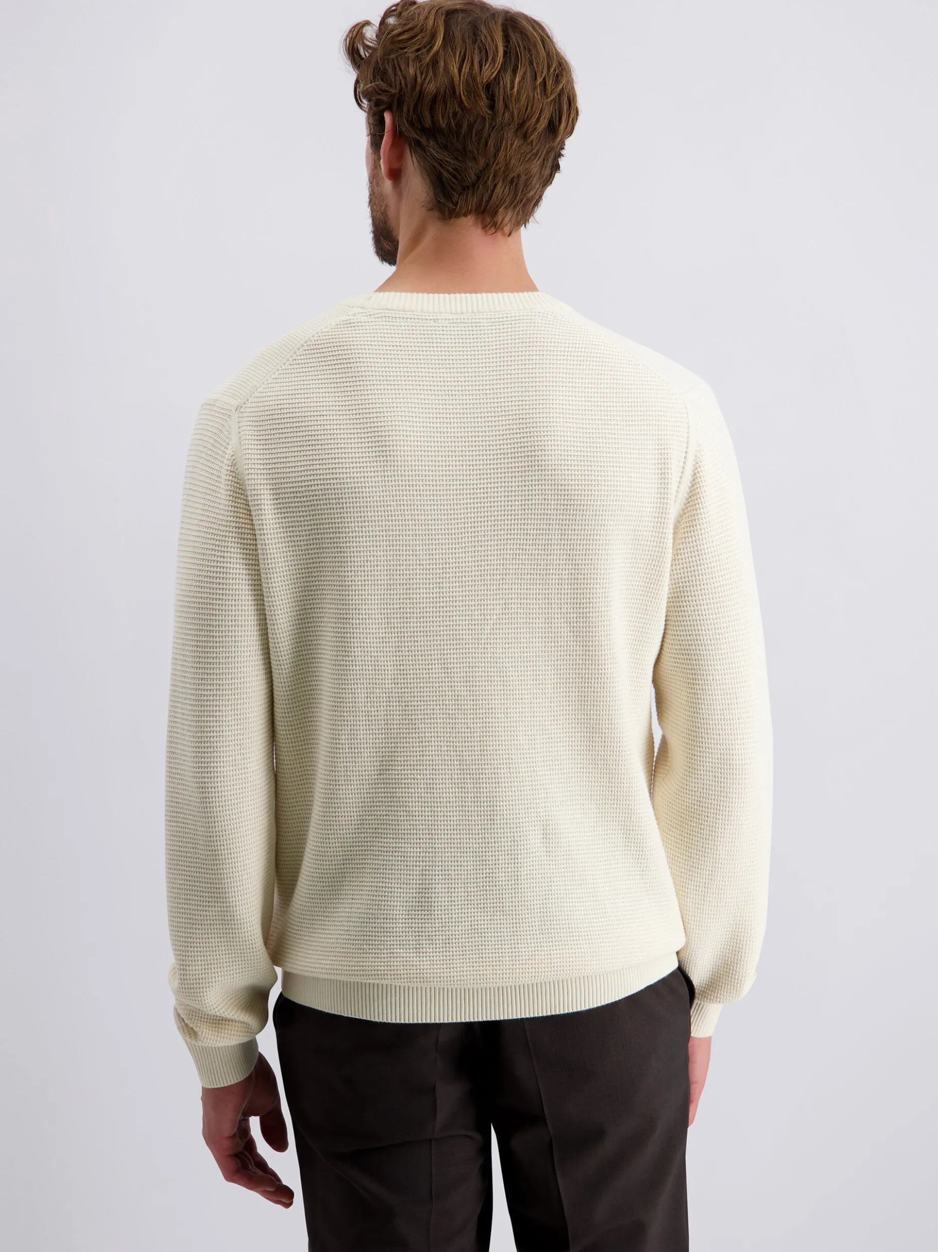 Pierre Cardin Herren Pullover in ecru - Ärmel: langarm