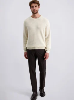 Pierre Cardin Herren Pullover in ecru - Ärmel: langarm
