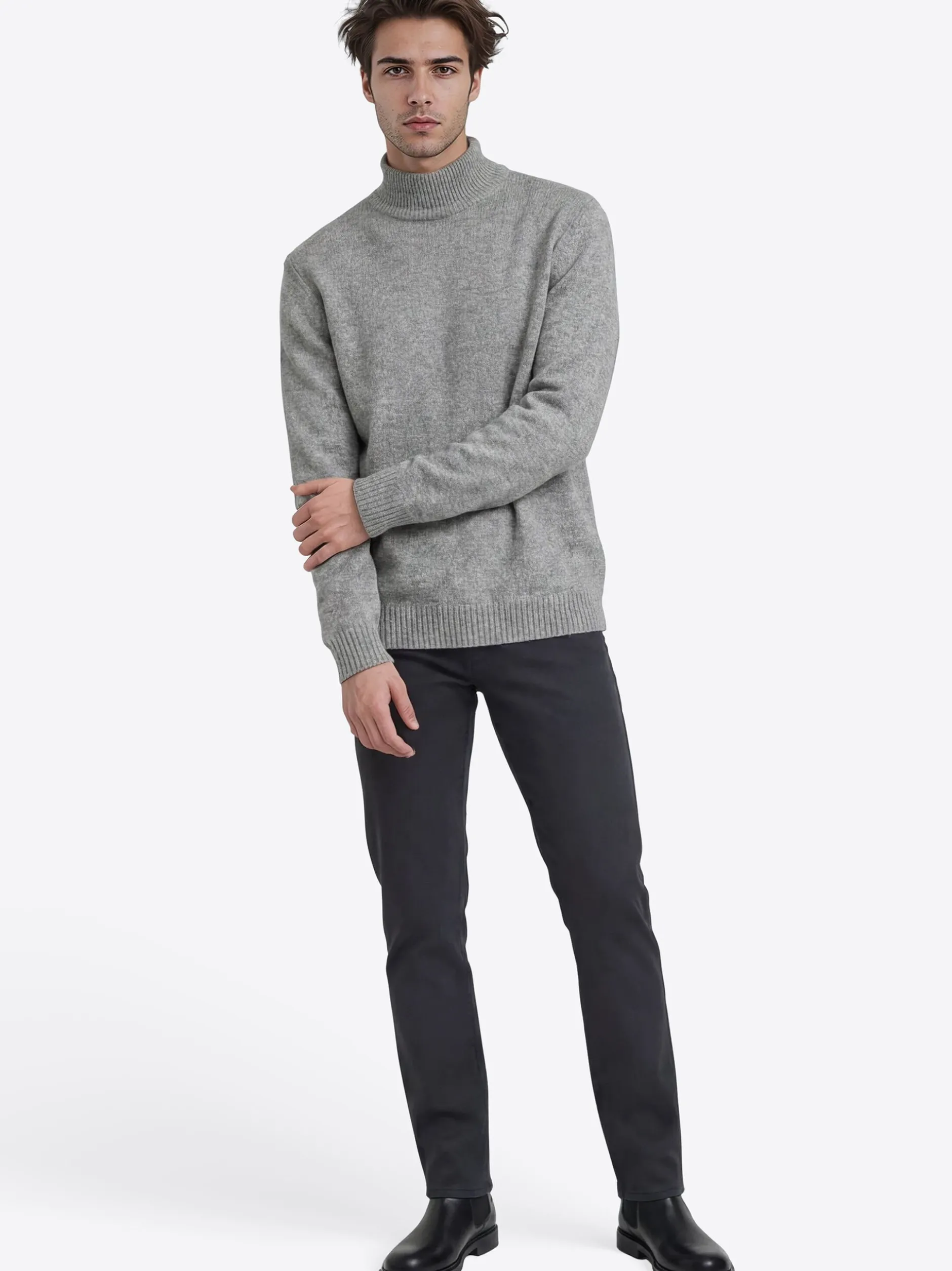 Pierre Cardin Herren Pullover in grau - Ärmel: langarm