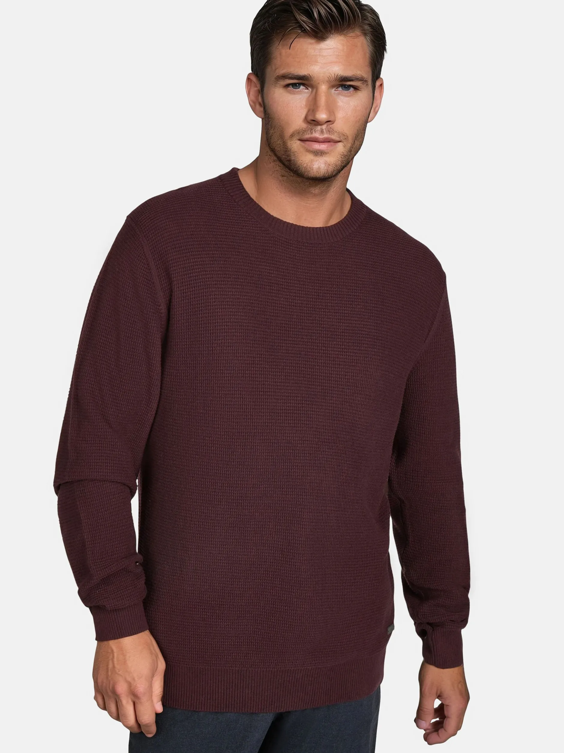 Pierre Cardin Herren Pullover in rot - Ärmel: langarm