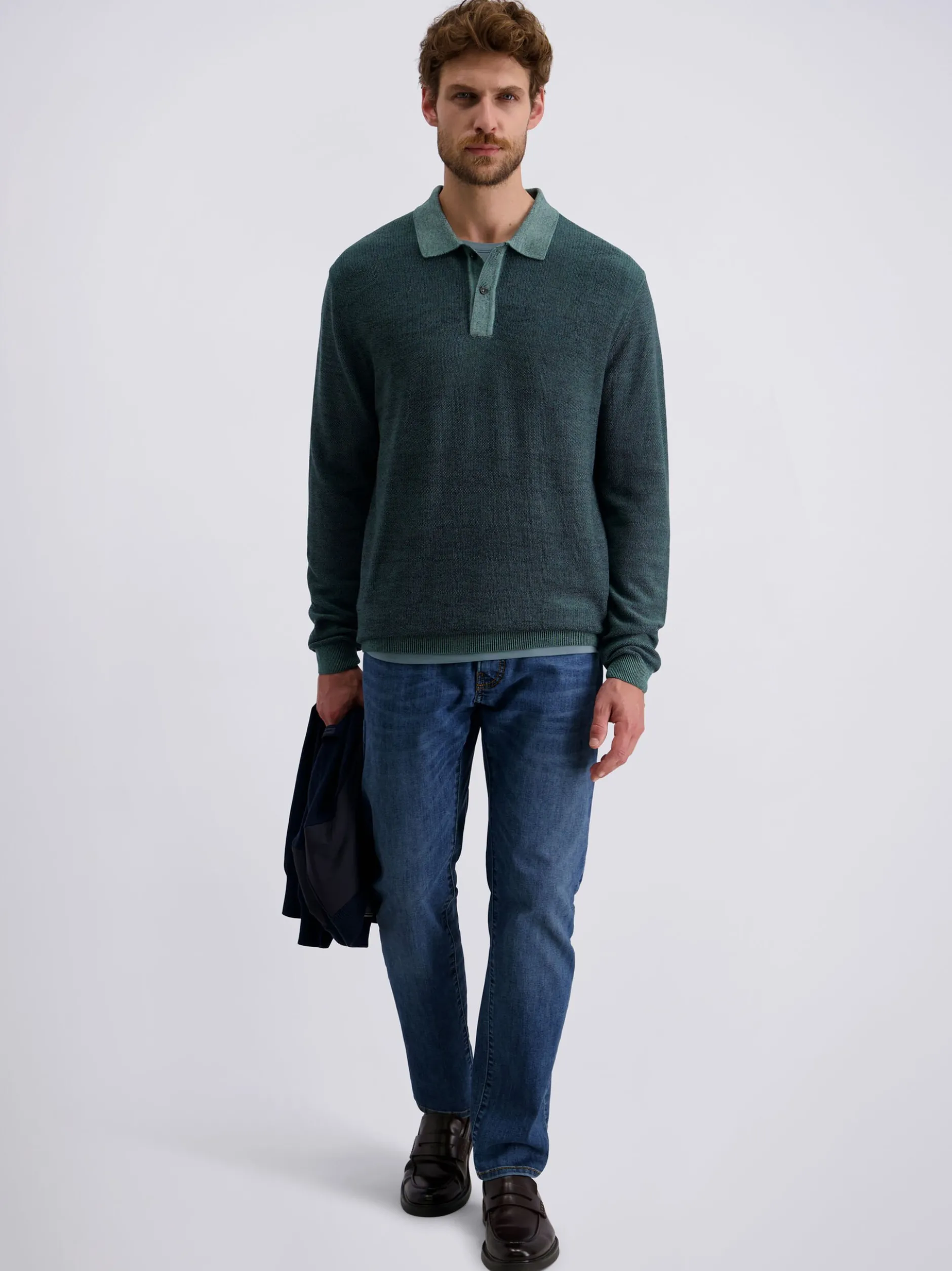 Pierre Cardin Herren Pullover in grün - Ärmel: langarm