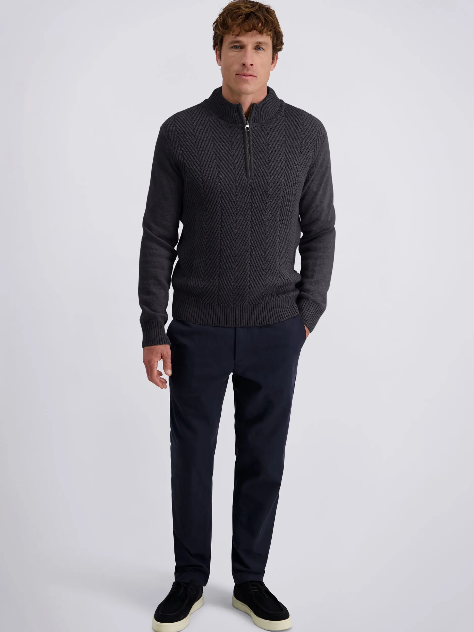 Pierre Cardin Herren Pullover in anthrazit