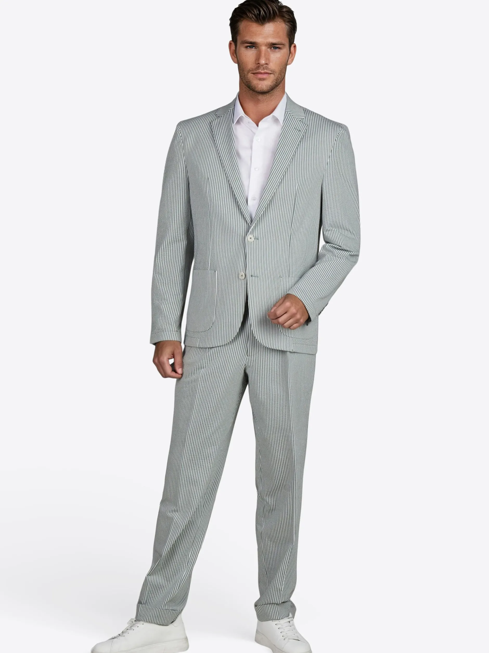 Pierre Cardin Herren Sakko Michel in oliv