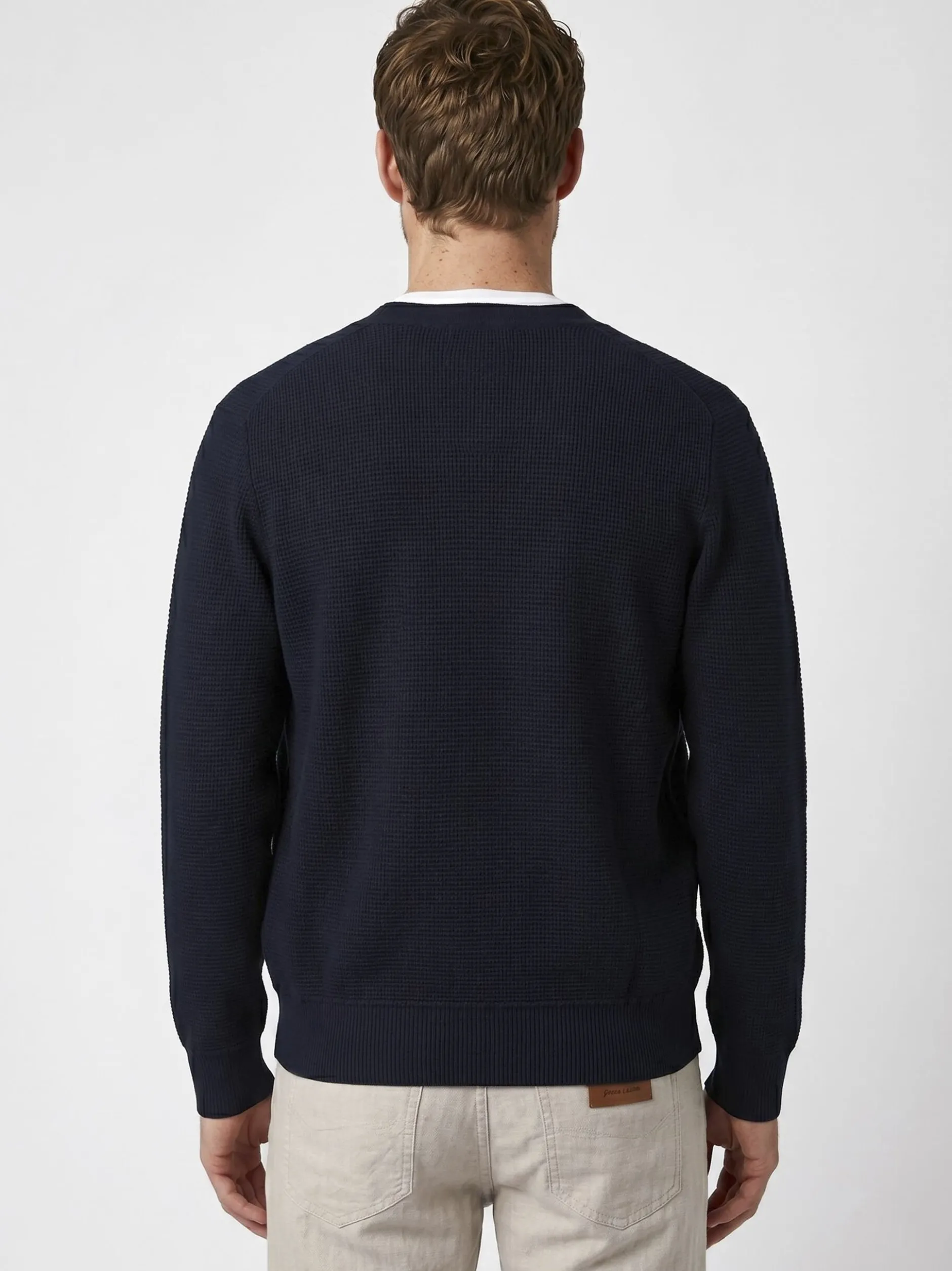 Pierre Cardin Herren Strickjacke in blau