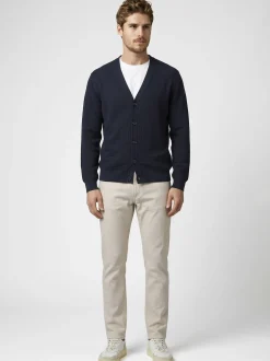 Pierre Cardin Herren Strickjacke in blau