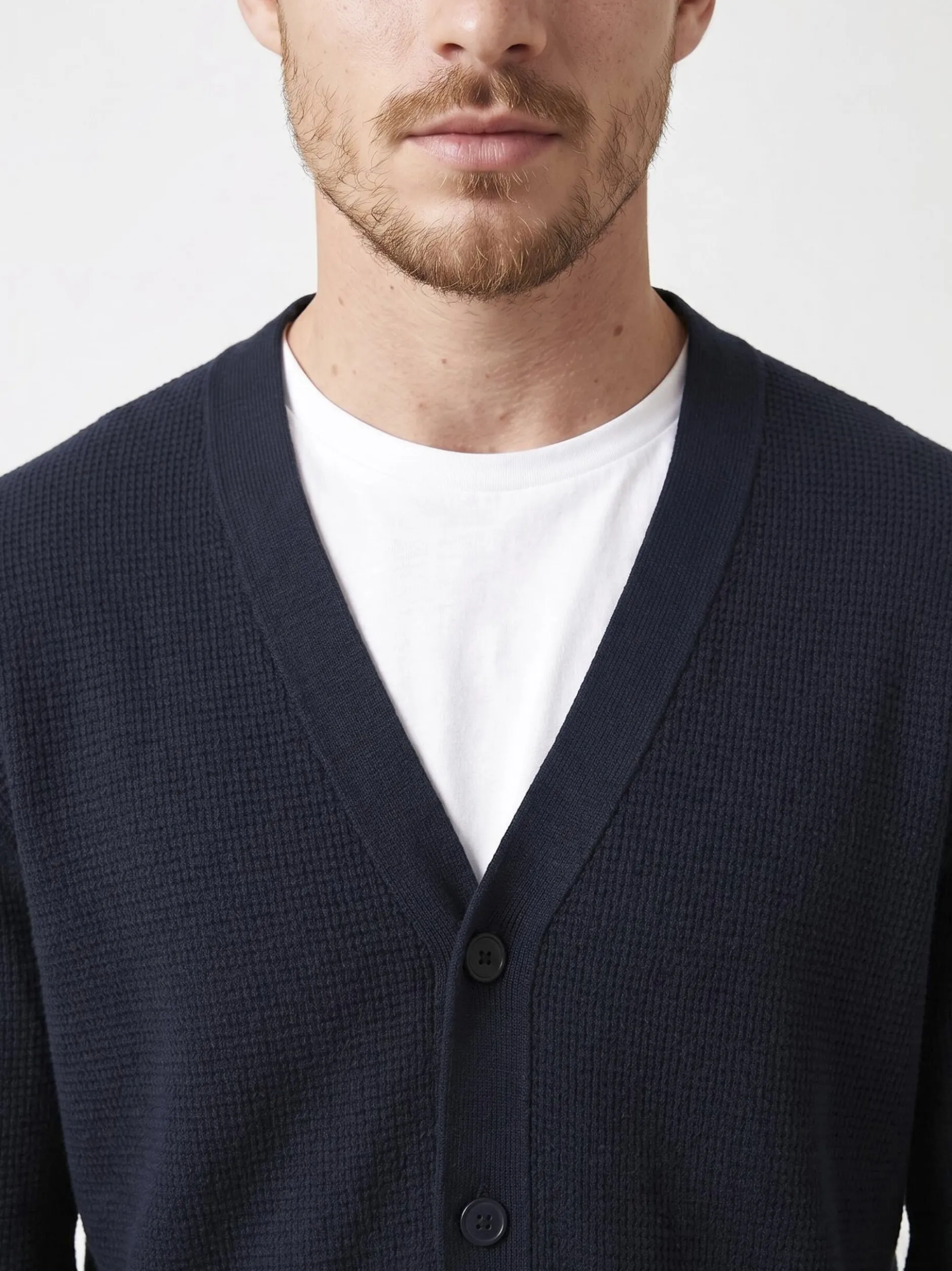 Pierre Cardin Herren Strickjacke in blau